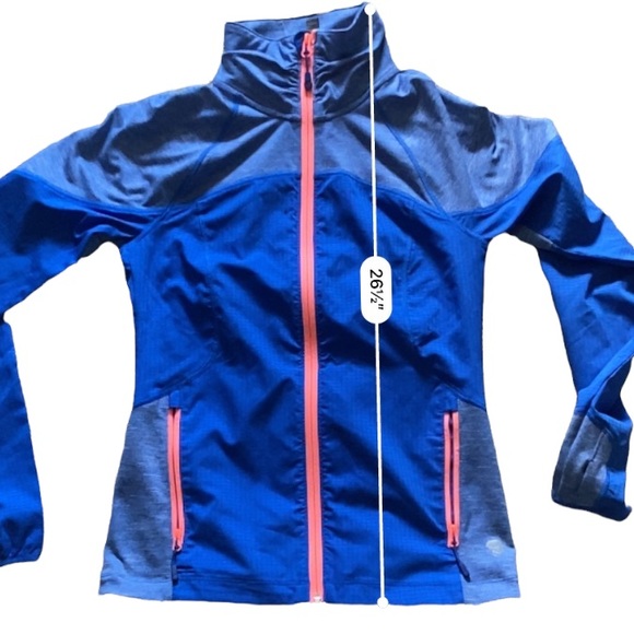 Mountain HardWear Women’s Lightweight Stretch Full Zip Blue ColorBlock Jacket SP - Picture 6 of 14